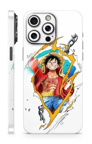 One Piece Luffy White Mobile Skin