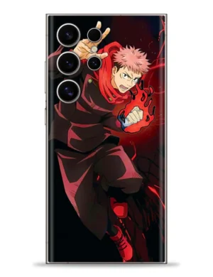 Itadori Black Flash Mobile Skin JJK